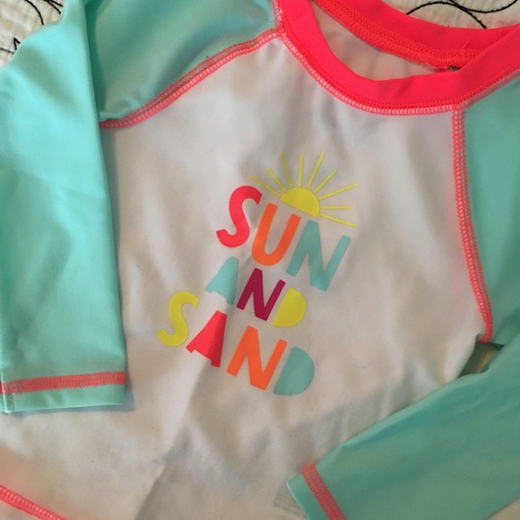 Cat & Jack, 2 pc Rash-guard & Bikini Swimsuit - Picture 2 of 6